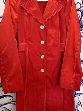 Michael Kors Bold Red Trench Coat